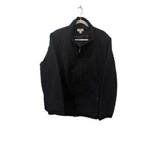 Cato Woman Quilted Black Zip-Up Jacket Size 26/28W Lightweight Outerwear For Wom